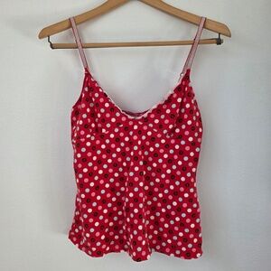 Victoria's Secret Pink Vintage Polka Dot Sleep Tank Top - Medium